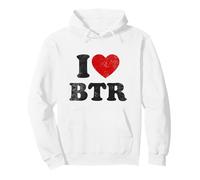 I Love BTR Baton Rouge Airport Code Vintage Hometown Travel Pullover Hoodie