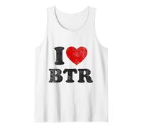 I Love BTR Baton Rouge Airport Code Vintage Hometown Travel Tank Top