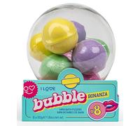 I LOVE Bubble Bonanza Super Foaming Bath Bombs x8 Pack Fizzy Scented Bath Bomb Set, Moisturising & Relaxing Bath Treats with Sweet Fragrances Vegan & Cruelty-Free 8X 50g