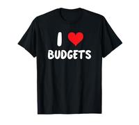 I Love Budgeting - Heart Fire Financial Independence Budget T-Shirt