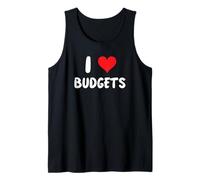 I Love Budgeting - Heart Fire Financial Independence Budget Tank Top