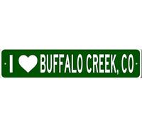 I Love Buffalo Cr olorado Metal Wall Decor City Limit Sign
