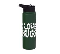 I Love Bugs Creepy Crawly Insect Fun Stainless Steel Insulated Water Bottle