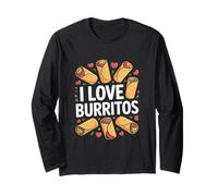 I Love Burritos Taco Wrap Cuisine Long Sleeve T-Shirt