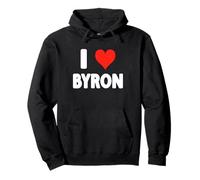I Love Byron - Heart Pullover Hoodie
