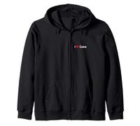 I Love Cake Zip Hoodie