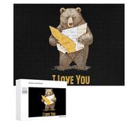 I Love California Funny Wooden Puzzle Adults Difficult Jigsaw Puzzles with Storage Box for Family Game Birthday Gift