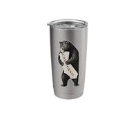 I Love California Retro Vintage Cali Pride Bear New Graphics Stainless Steel Insulated Tumbler