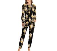 I Love California Women's Soft Pajama Set Long Sleeve Fall Sleepwear Comfy Printed Lounge Sets with Pocket
