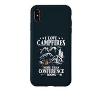 I Love Campfires More Than Conference Rooms Camping Case for iPhone XS Max