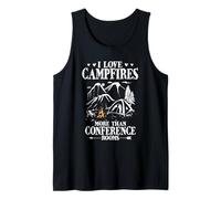 I Love Campfires More Than Conference Rooms Camping Tank Top
