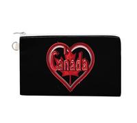 I Love Canada Coin Purse Cute Change Pouch Wallet Clutch Bag with Zip