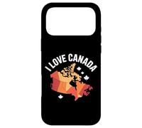I Love Canada Geometric Map Design Case for iPhone 17 Pro Max