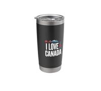 I Love Canada Maple Leaf Mountains Lighthouse Stainless Steel Insulated Tumbler
