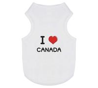 'I Love Canada' Pet Dog/Cat T-Shirt (PT00093298)