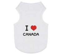 'I Love Canada' Pet Dog/Cat T-Shirt (PT00093299)