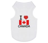 'I Love Canada' Pet Dog/Cat T-Shirt (PT00093301)