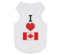 'I Love Canada' Pet Dog/Cat T-Shirt (PT00093336)