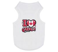 'I Love Canada!' Pet Dog/Cat T-Shirt (PT00138380)