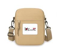 I Love Canada Word Flag Heart Crossbody Bag Cell Phone Purses Handbag Shoulder Mini Bag