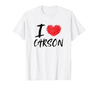 I Love Carson Red Heart Dad Boyfriend Husband Son Grandson Value Graphic T-Shirt