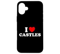 I Love Castles Funny Medieval Times Architecture Knight Fan Case for iPhone 16 Plus