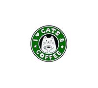 I Love Cats & Coffee Cute Cat Enamel Pin, Cute Animal Meme Pin Brooch For Cat And Coffee Lover, Caffeine Lover Brooch Badge, Kawaii Kitten Caffeinated Lapel Badges, Cafe Aesthetic Gift, Cozy Vibe