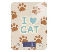 I Love Cats Paw bariatric Food Scale 11lb/0.18oz, 5kg/5g LCD Display Digital Scale Cooking with 4 Unit for Keto Espresso Weight Loss báscula para pesar Personas