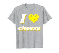 I Love Cheese Best for Gourmet Cheese-Lover Tshirt T-Shirt T-Shirt, Men, Heather Grey, Medium