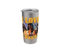 I Love Cheese Funny Skeleton Meme Weird Stainless Steel Insulated Tumbler