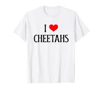 I Love Cheetahs I Heart Cheetahs Cheetah Lover Big Cat T-Shirt
