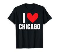 I Love Chicago Illinois Deep Dish River Windy City 312 773 Value Graphic T-Shirt