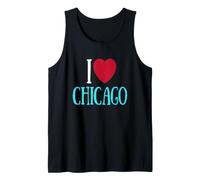 I Love Chicago Illinois State Souvenir Pride for Men & Women Tank Top