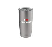 I Love Chick Flicks Stainless Steel Insulated Tumbler
