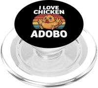 I Love Chicken Adobo Funny Filipino Food Design PopSockets PopGrip for MagSafe