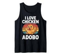 I Love Chicken Adobo Funny Filipino Food Design Tank Top
