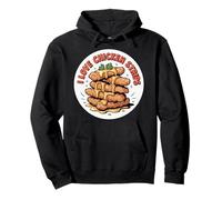 I Love Chicken Strips Fried Food Comfort Cravings |-- Pullover Hoodie