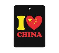 I Love China Funny Car Air Freshener Automotive Aromatherapy Tablets for Rearview Mirror Wardrobe Shoe Cabinet