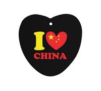 I Love China Funny Car Air Freshener Automotive Aromatherapy Tablets for Rearview Mirror Wardrobe Shoe Cabinet