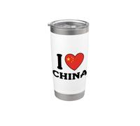 I Love China Heart Flag Stainless Steel Insulated Tumbler