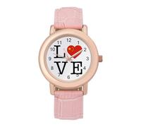 I Love China Women's Wrist Watch Fashion Alloy Quartz Watch with Strap Easy to Read