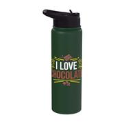 I Love Chocolate Candy Stainless Steel Insulated Water Bottle