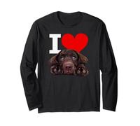 I Love Chocolate Lab Brown Labrador Retriever Lover Lab Dog Long Sleeve T-Shirt