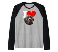 I Love Chocolate Lab Dog Brown Labrador Retriever Lover Raglan Baseball Tee