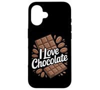 I Love Chocolate Sweet Indulgence Design Case for iPhone 16