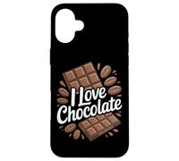 I Love Chocolate Sweet Indulgence Design Case for iPhone 16 Plus