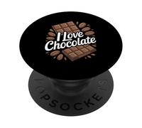 I Love Chocolate Sweet Indulgence Design PopSockets Adhesive PopGrip