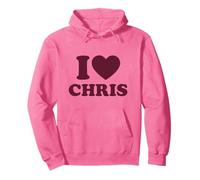 I Love Chris Apparel Red Heart Chris Pullover Hoodie