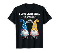 I Love Christmas and GONKS Gnomes Funny T-Shirt