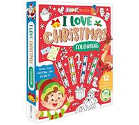 I Love Christmas Colouring (With Stackable Snowman Crayons)